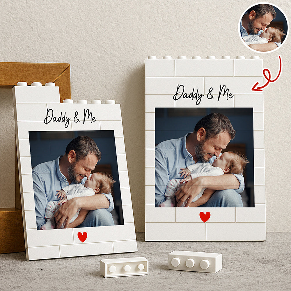 Custom Photo I Love You Dad Happy Father's Day Building Block CH07 910780-2