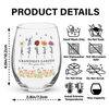 Grandma's Garden Love Grows Mother's Day Personalized Wine Glass LM32 893171