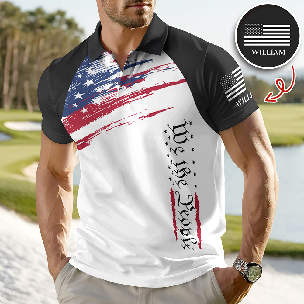 We The People Personalized Patriotic Polo Shirt HA75 898714