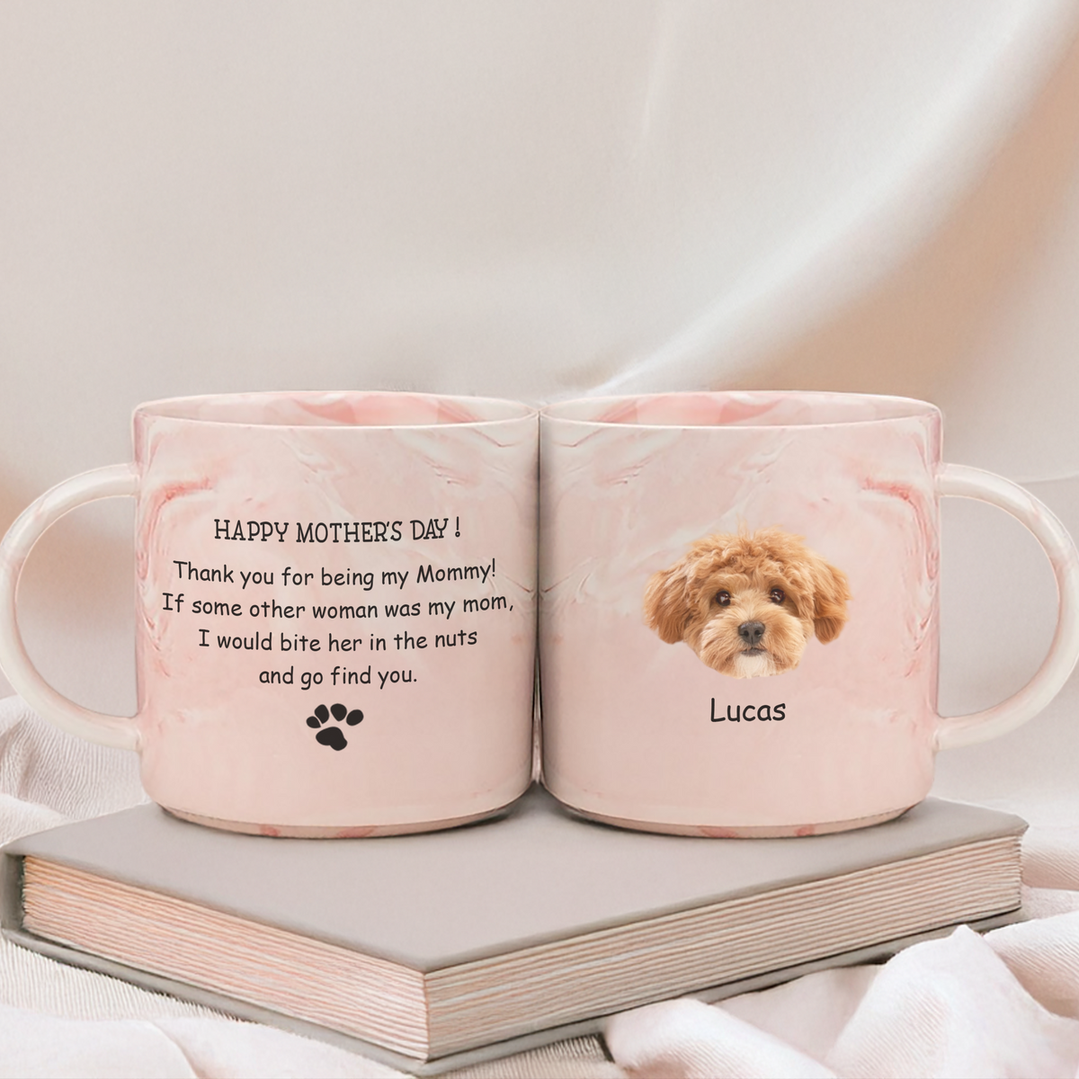 Custom Photo Thank You For Being My Mommy Marble Mug TH10 892441