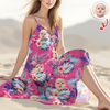 Custom Human Photo Tropical Vacation Aloha Hawaii Cami Maxi Dress HO82 901978