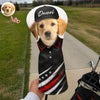 Custom Pet Photo Golf Ball Pattern With America Flag Golf Head Cover HO82 902454