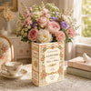 Personalised Wedding Toile De Jouy Ceramic Book Vase Bridal Shower Gift, Engagement Gift CH07 180192