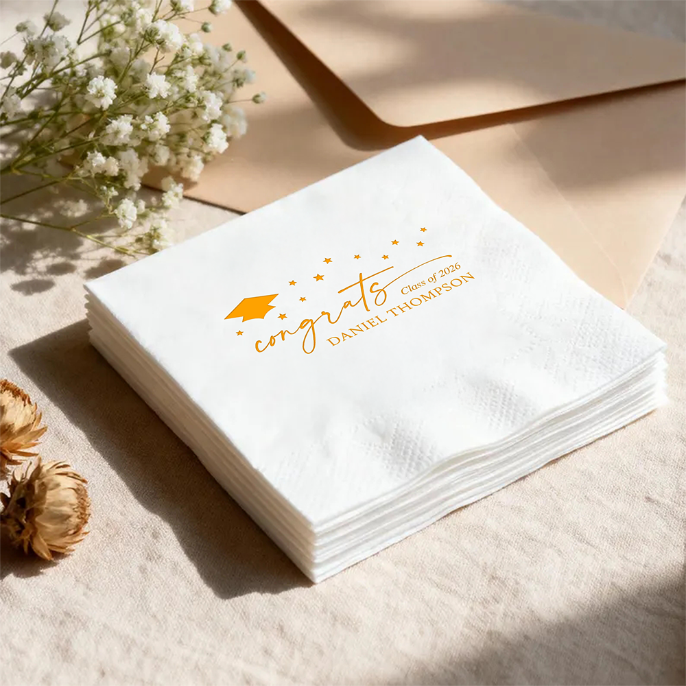 Personalized Congrats Class Of 2026 Graduation Napkins - Personalized Party Decor LM32 899901