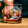 Custom Photo This Human Belongs To Pet - Personalized Whiskey Glass CH07 895492