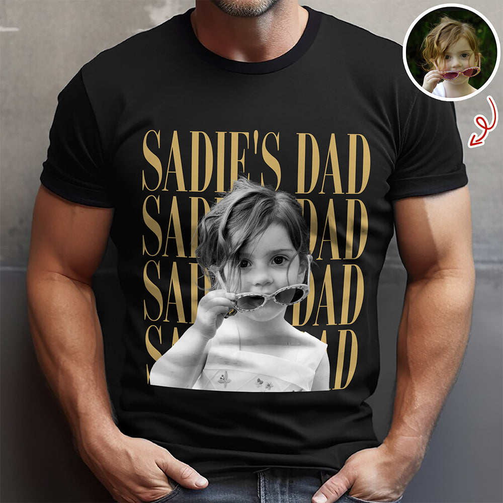 Personalized Vintage Photo Dad, Mom, Grandpa, Grandma Family Dark Shirt HA75 921402