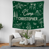 Custom Name Welcome To Camp Tapestry Banner - Personalized Gift For Camping Lovers HO82 902960