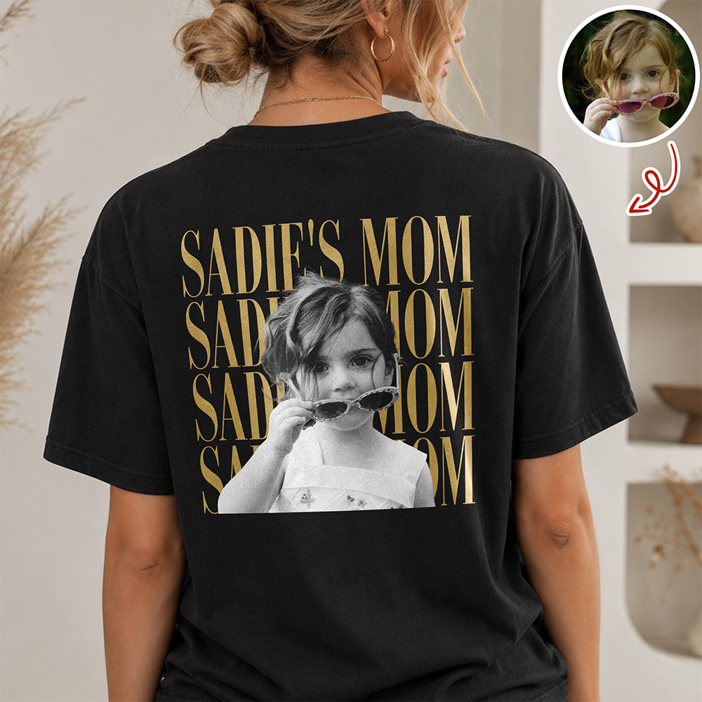 Personalized Vintage Photo Mom, Grandma, Dad, Grandpa Family Comfort Shirt Back HA75 921494