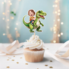 Custom Dinosaur Face Cupcake Toppers Dinosaur Birthday Decor HA75 892114