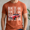 Personalized Vintage Car Photo Route 66 Comfort Shirt For Car Lovers HA75 921684