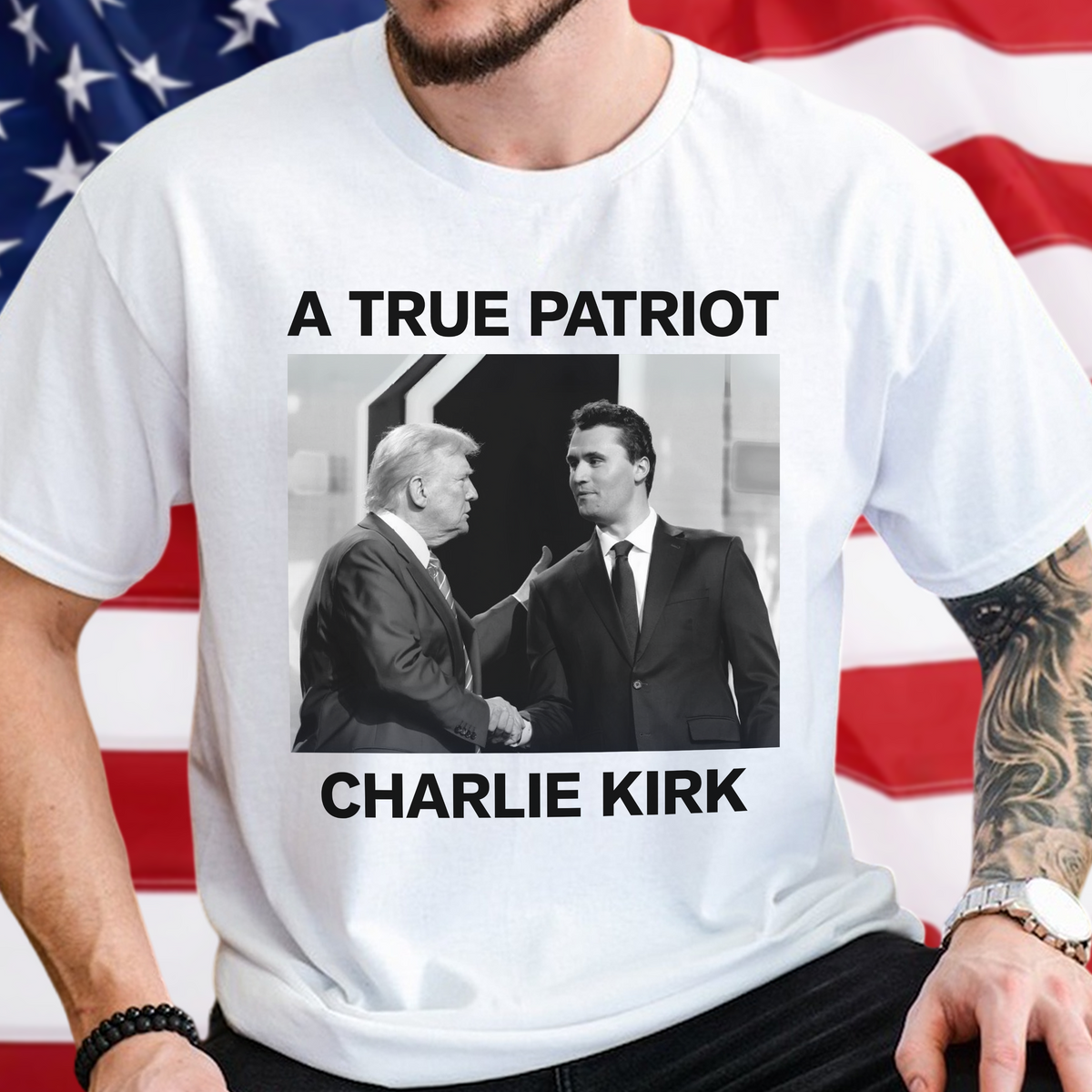 A True Patriot Charlie Kirk Bright Shirt TH10 64387