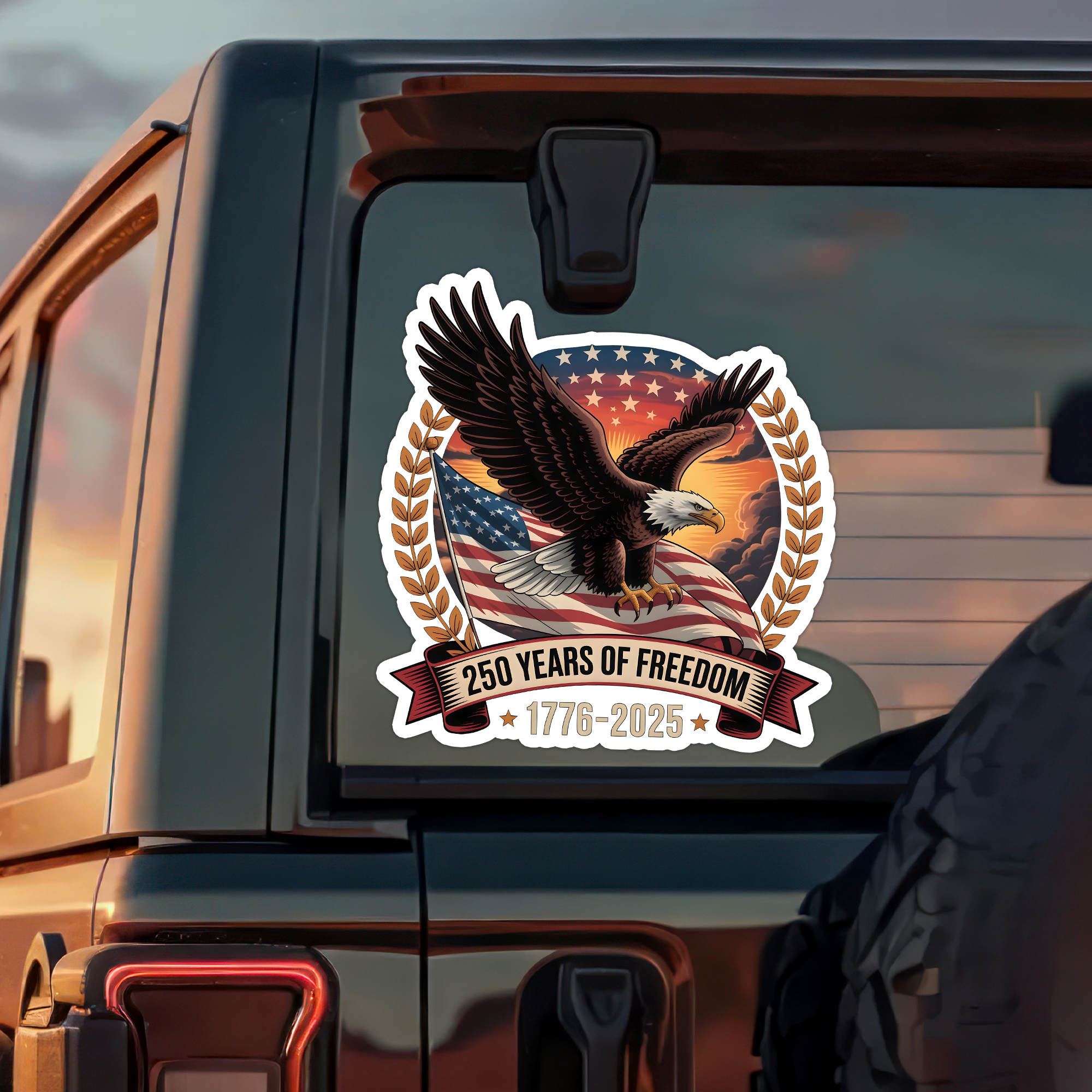 250 Years Of Freedom Car Window Decal Sticker TH10 896353