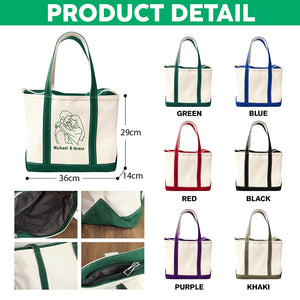 Custom Couple Photo Embroidered Monogram Beach Bag HO82 894248