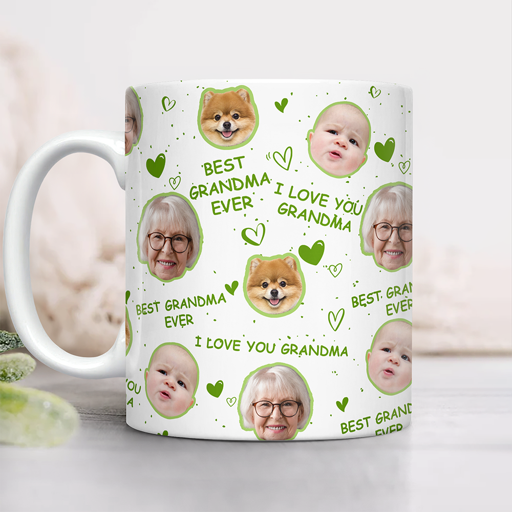 Custom Funny Face Photos - I Love You Mom Coffee Mug CH07 910698