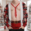 Custom Face And Name Muscle Chest Ugly Christmas Sweater For Guys TH10 170733