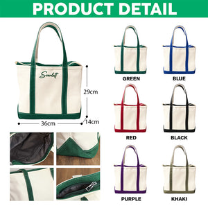 Custom Name Family Embroidered Monogram Beach Bag HO82 894246