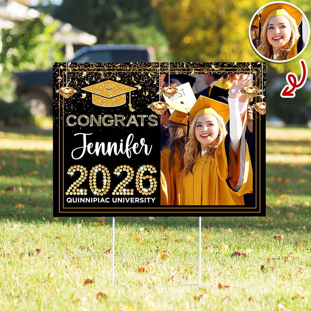 Personalized Congrats Class Of 2026 Yard Sign Party Decor for Graduate CH07 910708