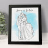 Custom Photo Line Drawing - Personalized Picture Frame Gift For Boyfriend, Girlfriend CH07 899120