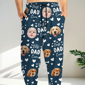 Custom Funny Face Best Dad Ever Sweatpants For Family LM32 893619