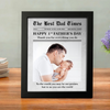 Custom Photo First Father's Day Newspaper Picture Frame LM32 893481