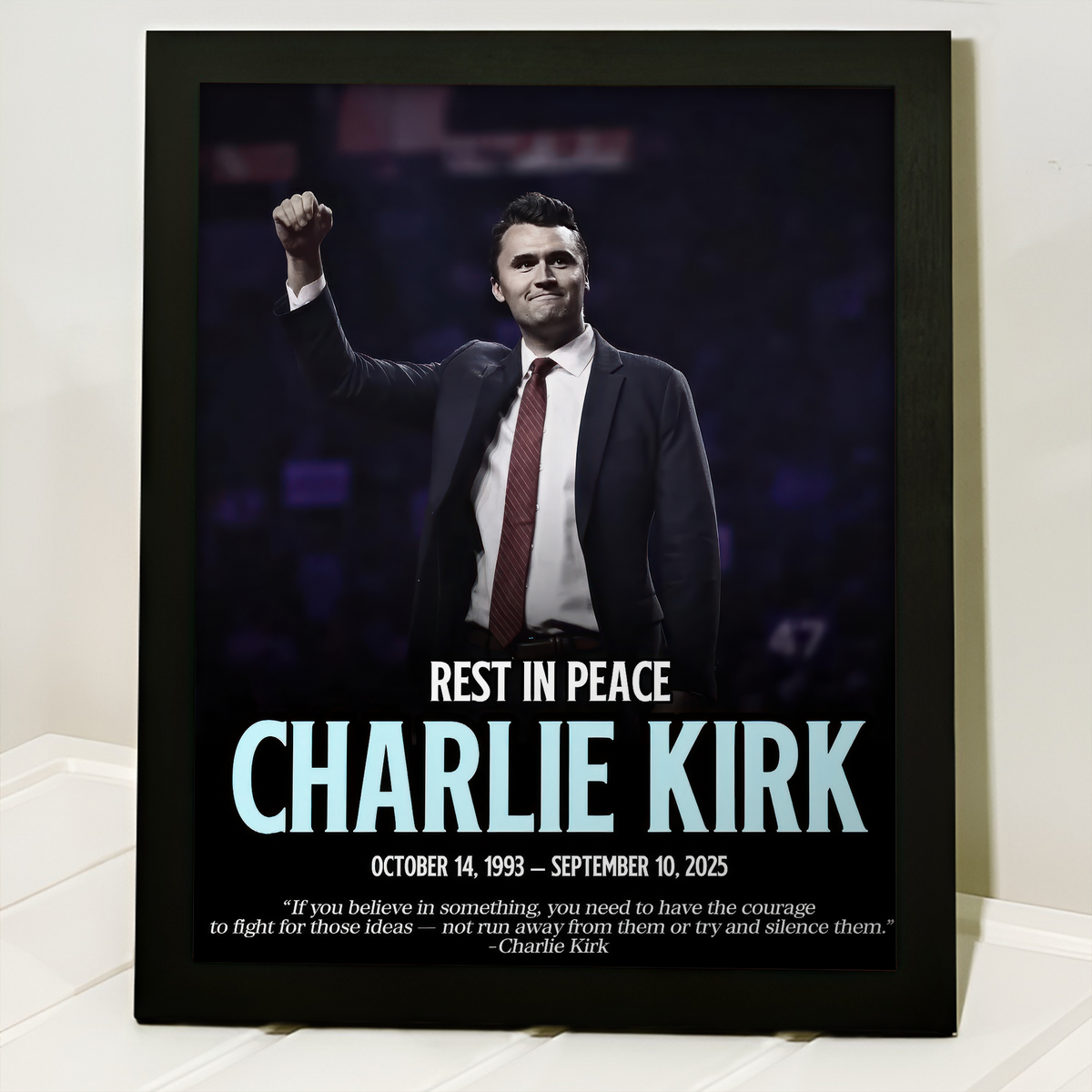 Rest In Peace Charlie Kirk Memorial Picture Frame LM32 65565