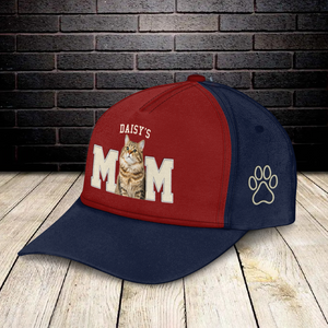 Custom Cat Photo Embroidered Effect Classic Cap Personalized Cat Mom Cat Dad Gifts CH07 899410