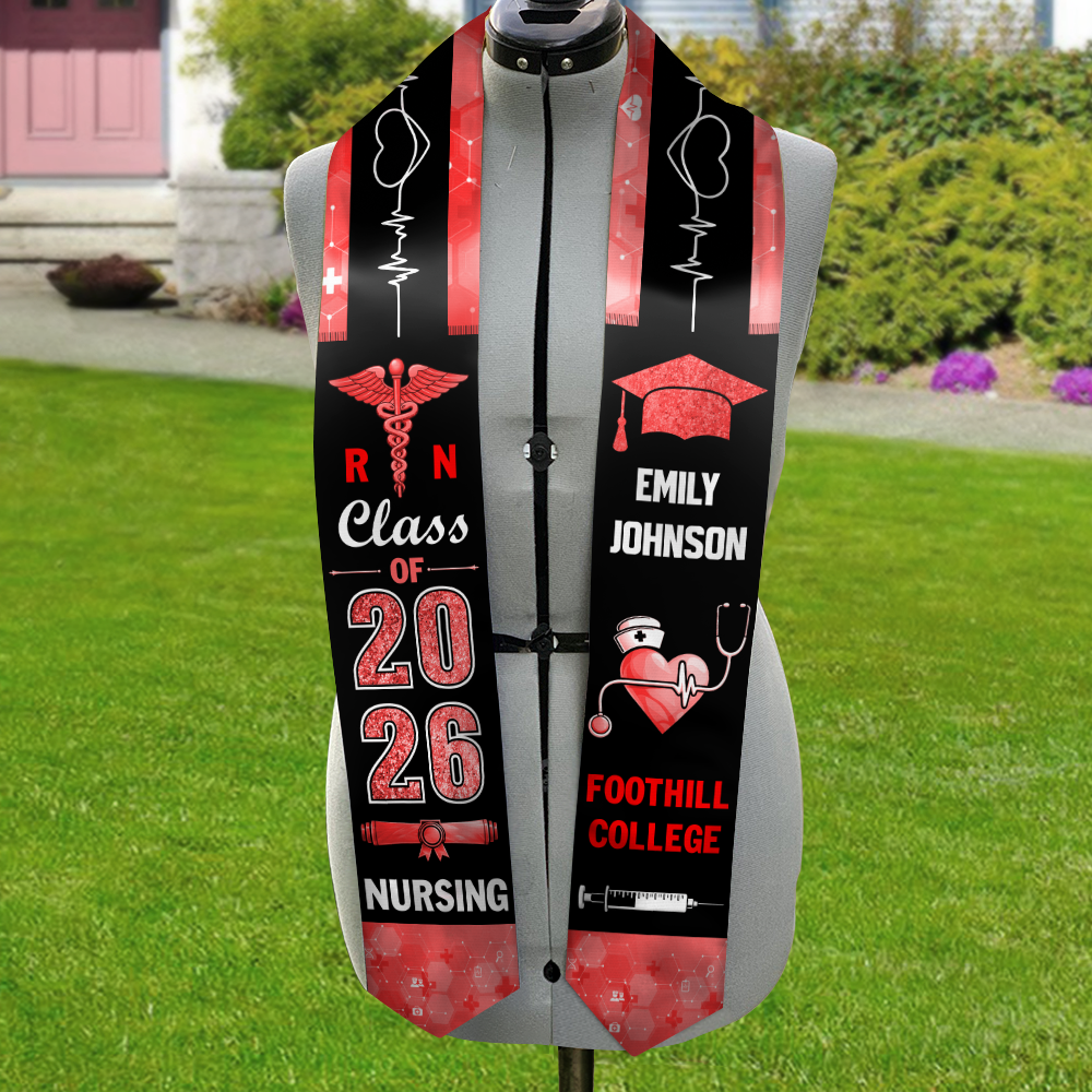Personalised Nurse Graduation Class Of 2026 Stoles LM32 899329