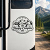 Custom Family Name Happy Campers RV Decal Sticker Camping Family Gift LM32 669487