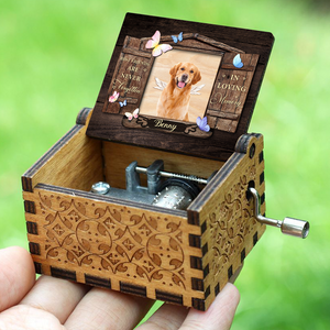 Custom Photo Best Friends Are Never Forgotten Dog Memorial Music Box LM32 893201