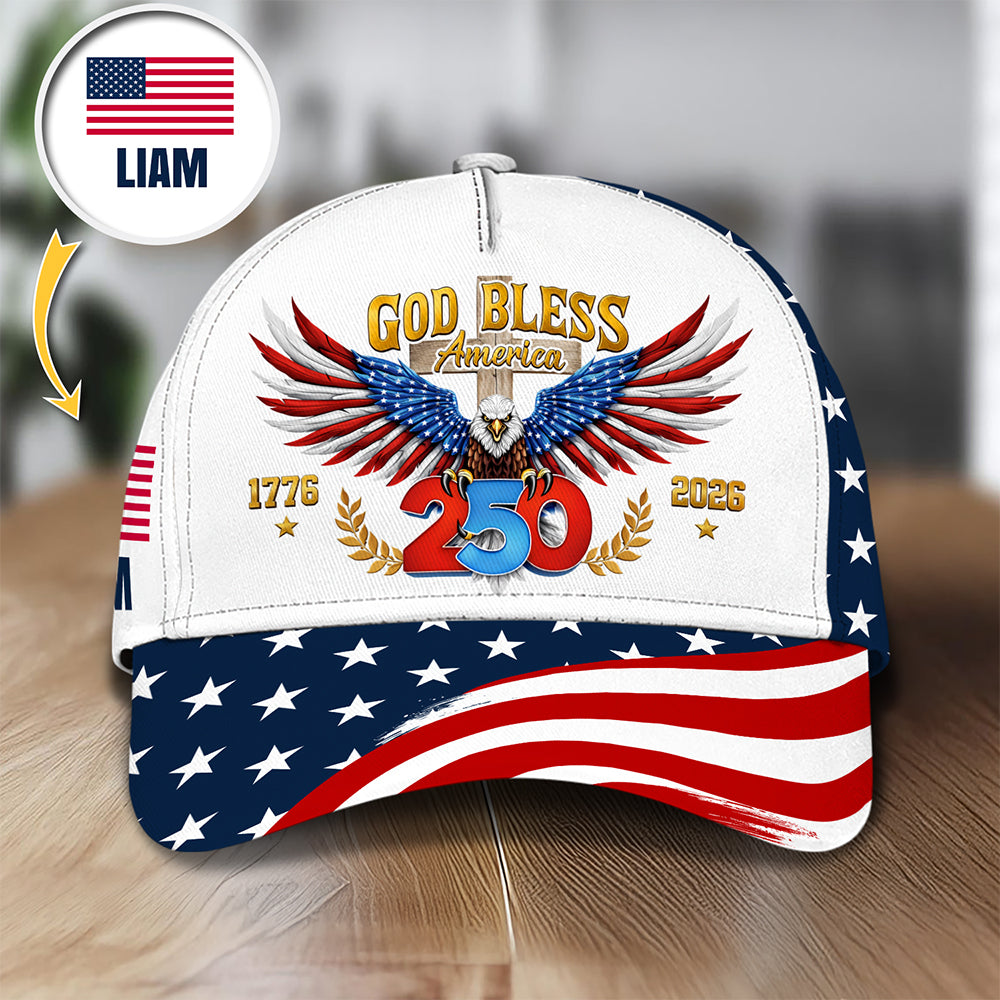 Personalized US Eagle 250 Years Of Freedom 1776 - 2026 Classic Cap HO82 902060