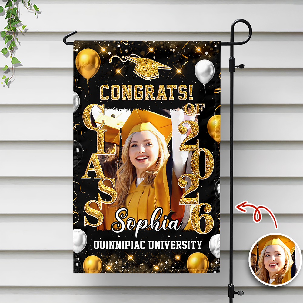 Personalized Photo Graduate Celebration Class Of 2026 Garden Flag HO82 901910