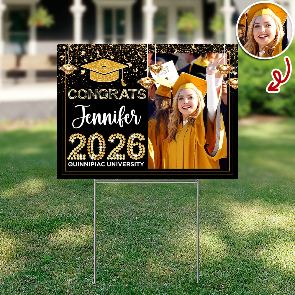 Personalized Congrats Class Of 2026 Yard Sign Party Decor for Graduate CH07 910708