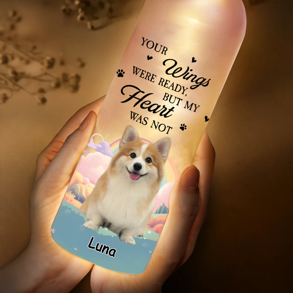 My Heart Was Not Ready Leave You - Personalized Bottle Lamp LM32 893953