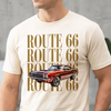 Personalized Vintage Car Photo Route 66 Comfort Shirt For Car Lovers HA75 921684