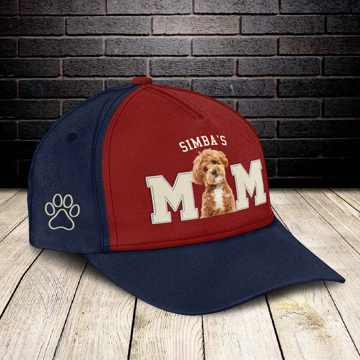 Custom Dog Photo Embroidered Effect Classic Cap Personalized Dog Mom Dog Dad Gifts CH07 899342