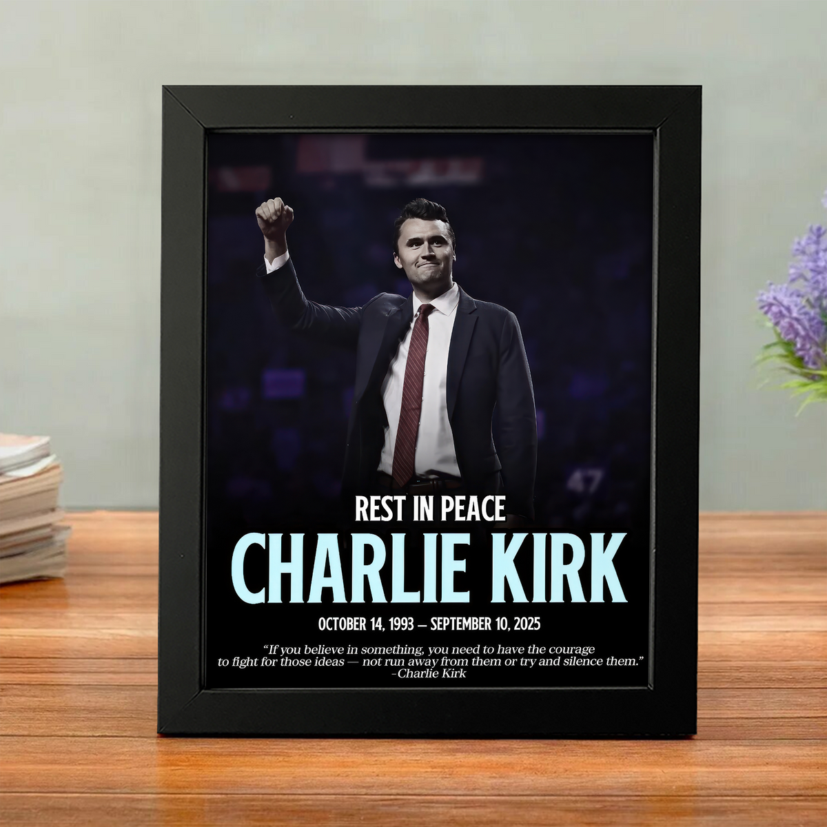 Rest In Peace Charlie Kirk Memorial Picture Frame LM32 65565