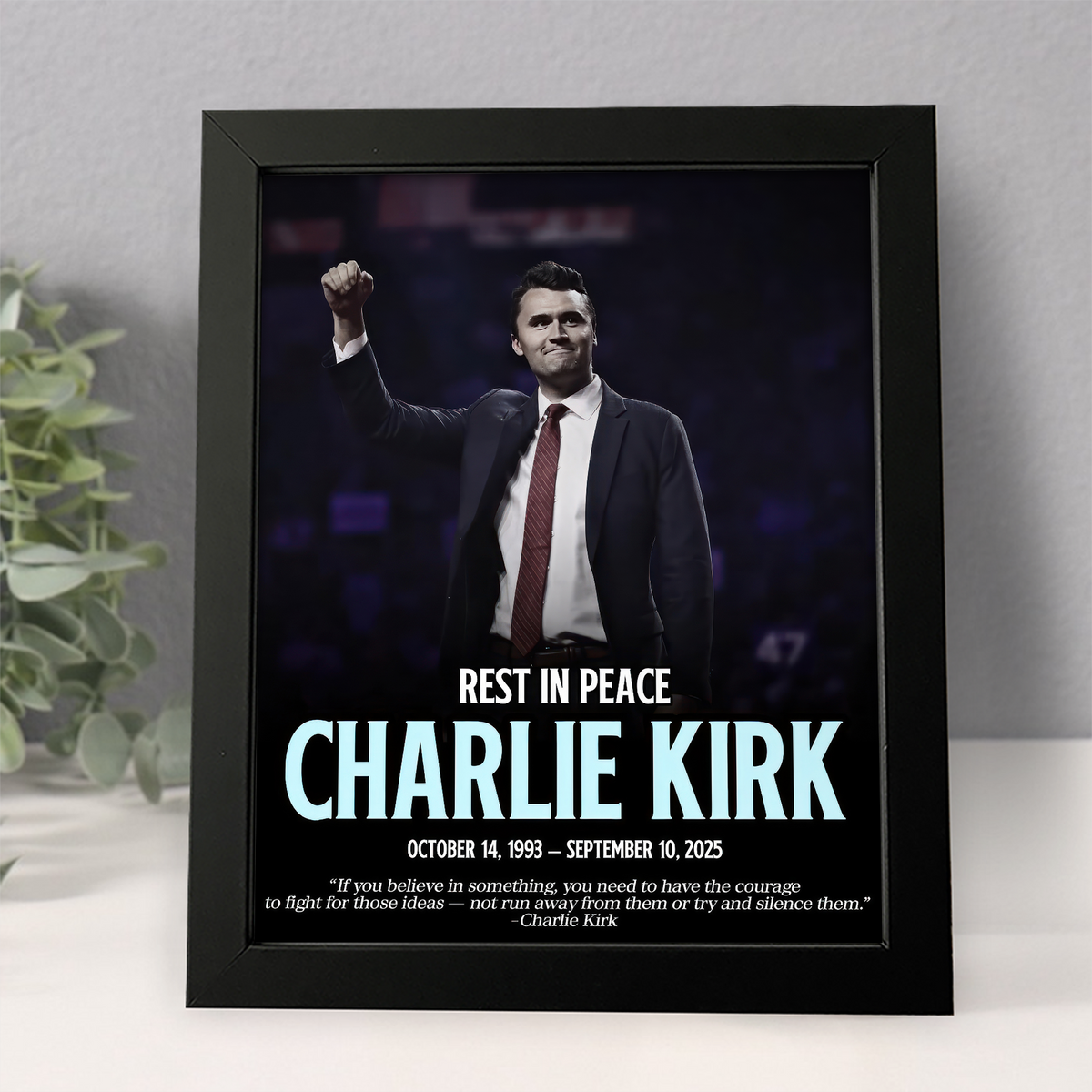 Rest In Peace Charlie Kirk Memorial Picture Frame LM32 65565