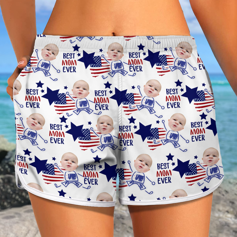 Custom Photo Best Mom Ever Women's Beach Short For Summer TH10 892899