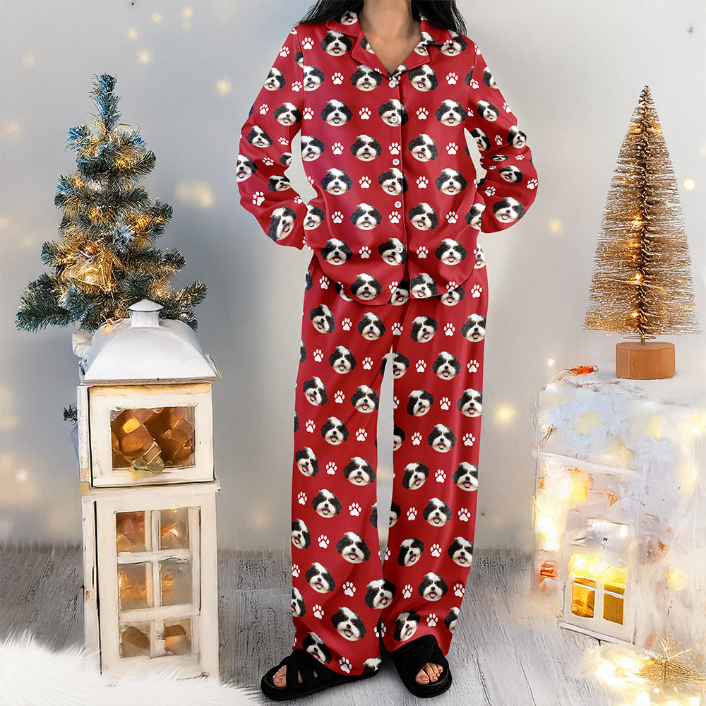 Custom Pet Photo Christmas Pajamas for Pet Lovers TH10 170747