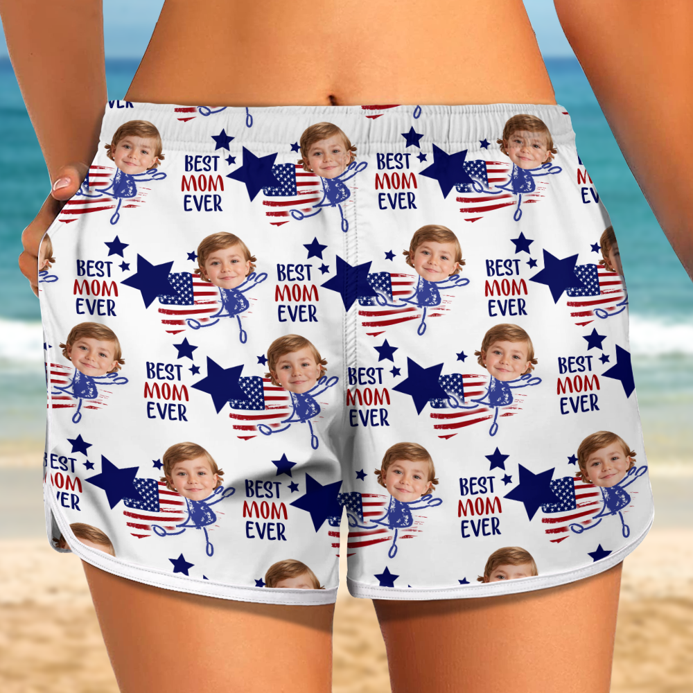 Custom Photo Best Mom Ever Women's Beach Short For Summer TH10 892899