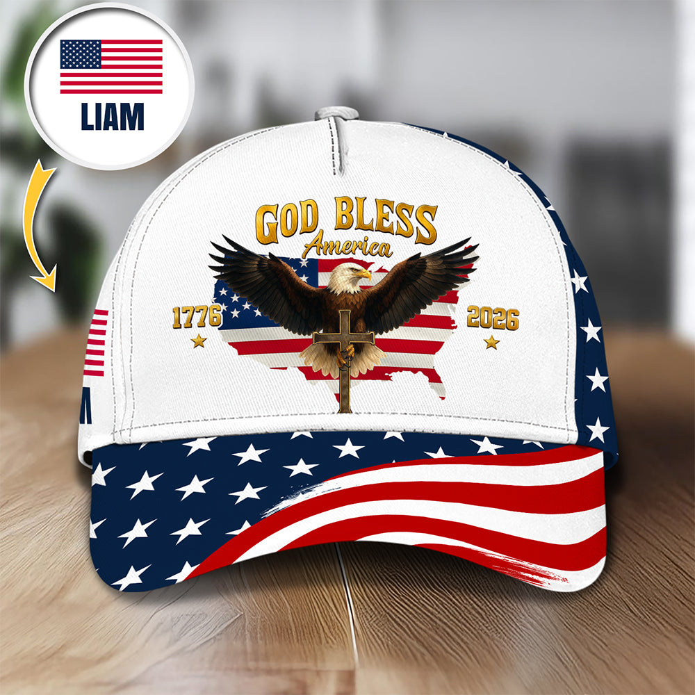 Personalized US Eagle 250 Years Of Freedom 1776 - 2026 Classic Cap HO82 902060