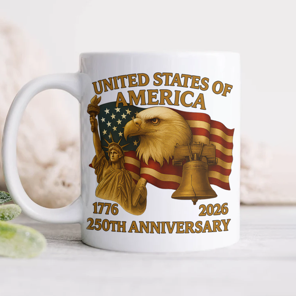 United States Of America 250th Anniversary White Mug HA75 898046