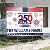 Custom Family Name 250th Anniversary United States Of America 1776-2026 Yard Sign HO82 902810