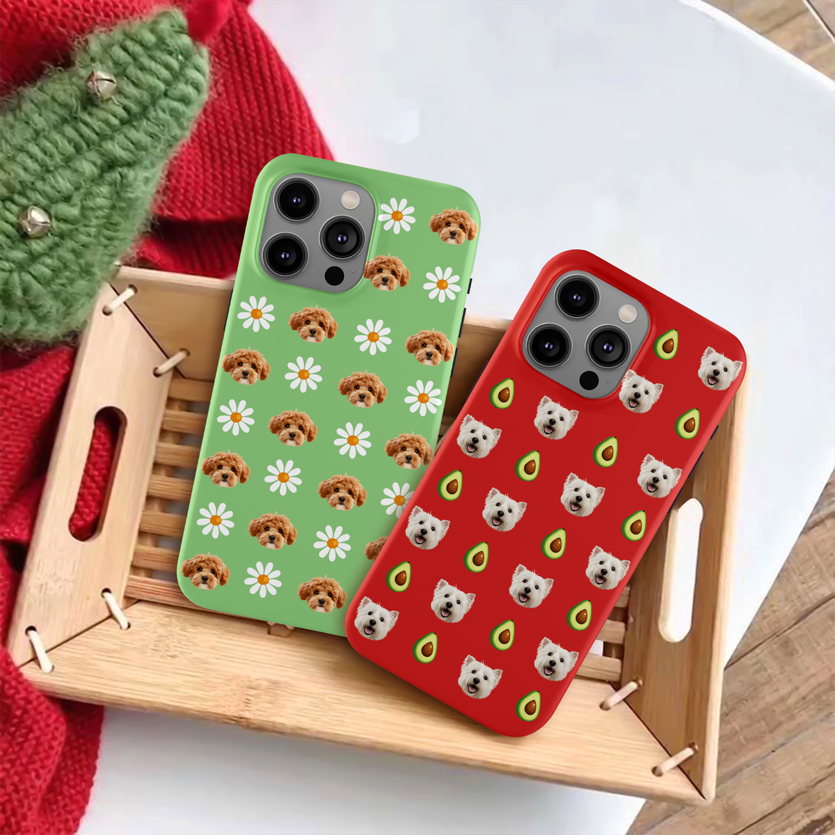 Custom Pet Face Photo With Icon Phone Case Gift For Dog And Cat Lover LM32 895331