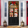 Custom Dog Photo Merry Christmas Home Decor Door Cover CH07 180622