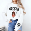 Personalized Name Soccer Mom Sleeve Printed Sweatshirt For Sport Players LM32 895807