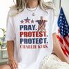 Pray Protest Protect Charlie Kirk Memorial Bright Shirt LM32 65473