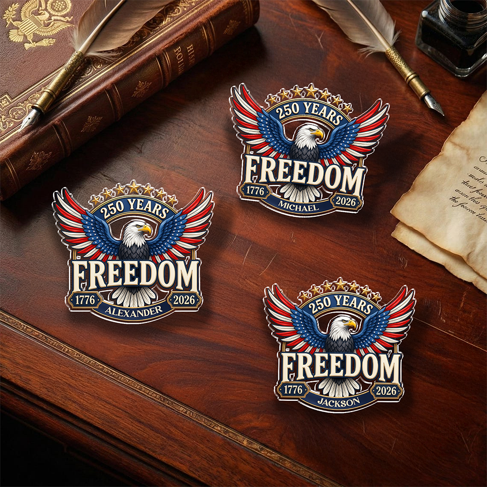 Personalized America 250 Years of Freedom 1776–2026 Acrylic Pin HA75 920950