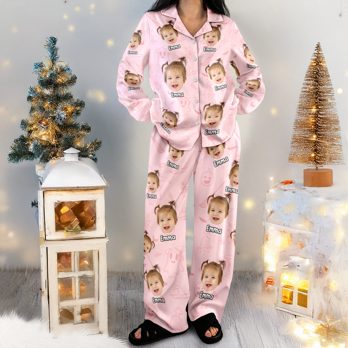 Custom Photo Halloween Season Pajamas For Family TH10 896133