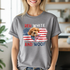 Custom Dog Photo Red White And Woof Shirt For 4th Of July CH07 896096